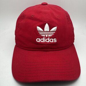 Adidas Originals Strapback Hat Cap Men's Adjustable Fit  Red